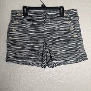 LOFT "The Riviera" Shorts Striped Sailor -Style Design Size 4 Preppy Coastal